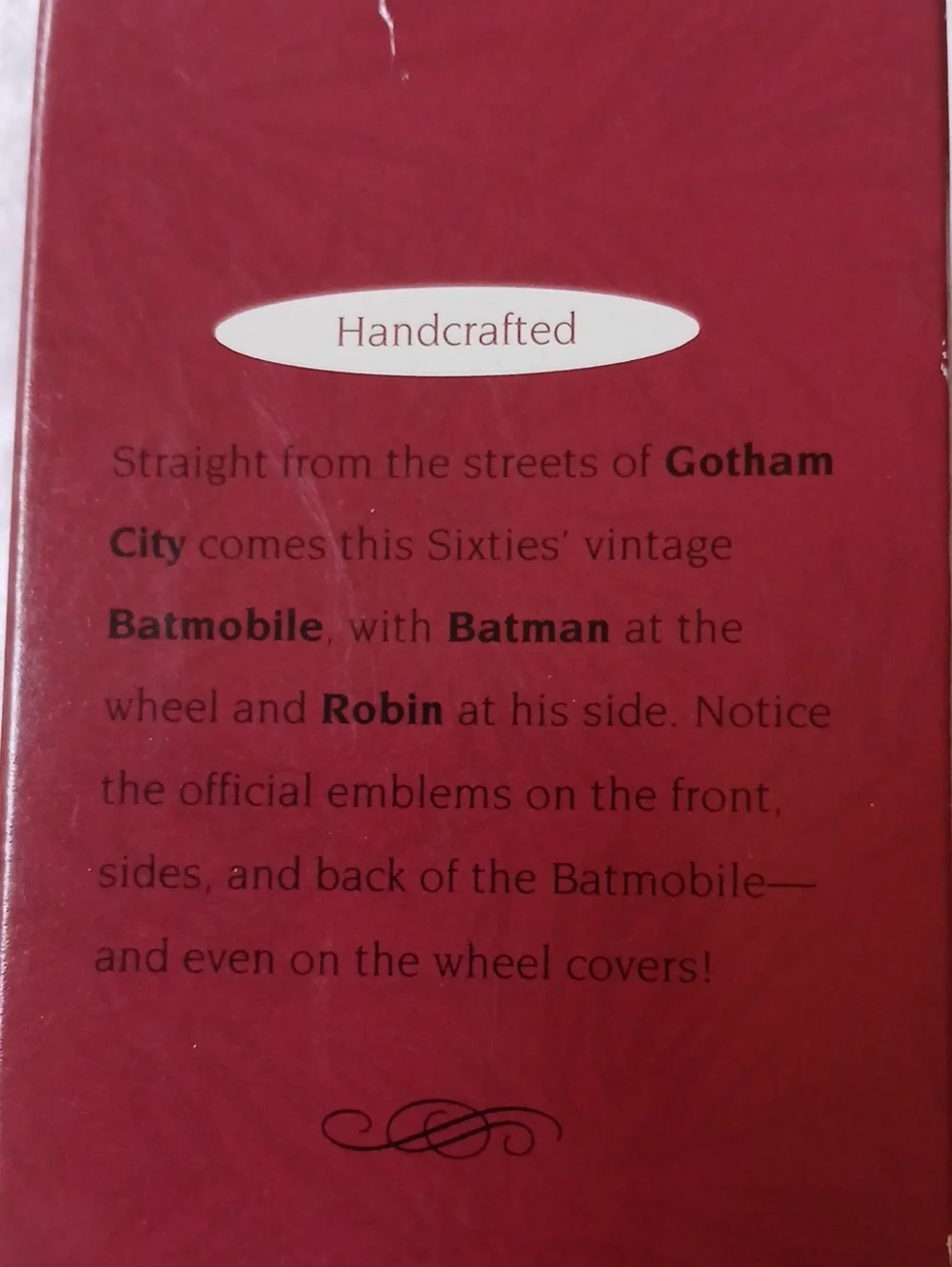 Hallmark Keepsake Ornament Batman & Robin Batmobile 1995 Christmas DC Comics